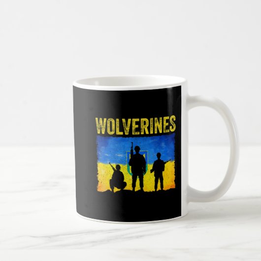 Wolverines steunt Oekraïne Koffiemok (Rechts)