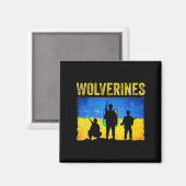 Wolverines steunt Oekraïne Magneet (Voorkant / Achterkant)