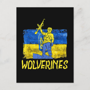 Wolverines steunt Oekraïne, Oekraïne Wolverines Briefkaart