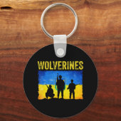 Wolverines steunt Oekraïne Sleutelhanger (Voorkant)