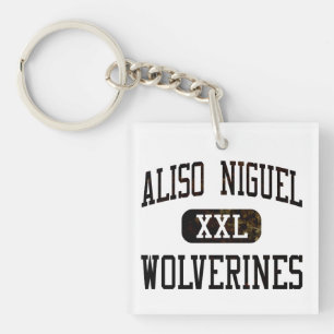 Wolverines van Niguel van Aliso Atletiek Sleutelhanger