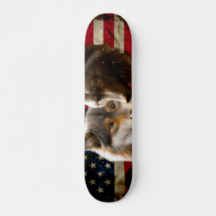 Wolves American Flag Persoonlijk Skateboard