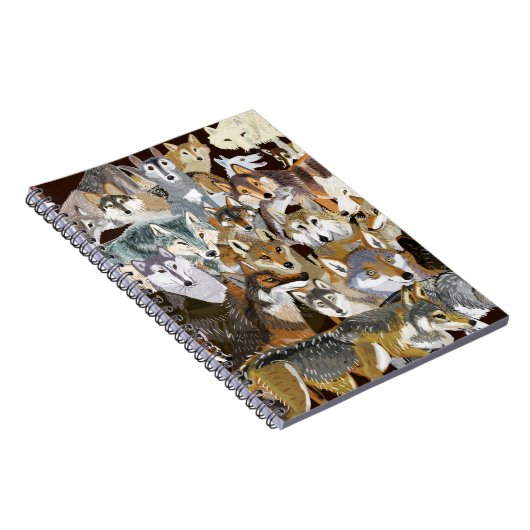 Wolves de Belette Le Pink Notitieboek (Rechterzijde)