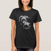 Wolves esoteric yang yin line clouds moon sun t-shirt (Voorkant)