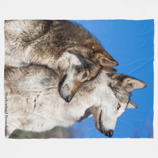 Wolves Fleece Blanket Deken (Voorkant (Horizontaal))