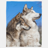 Wolves Fleece Blanket Deken (Voorkant)