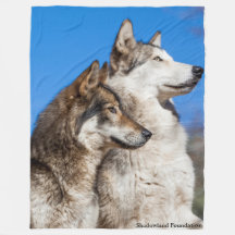 Wolves Fleece Blanket