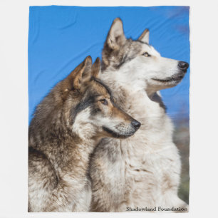 Wolves Fleece Blanket Deken