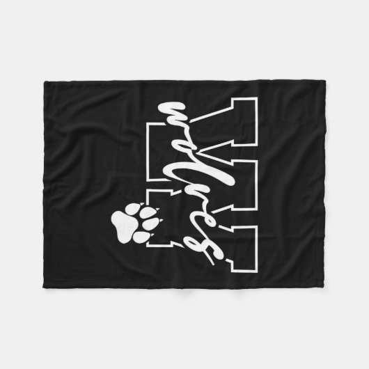 Wolves  fleece deken (Voorkant (Horizontaal))