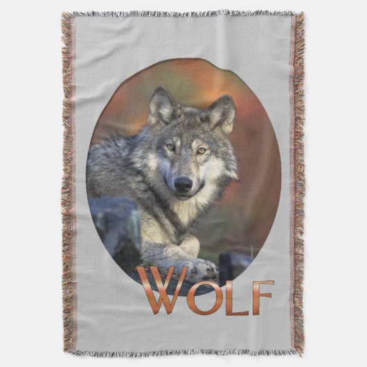 Wolves Gray Wolf Canis_lupus Deken (Voorkant Verticaal)