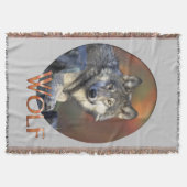 Wolves Gray Wolf Canis_lupus Deken (Voorkant)