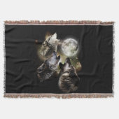 Wolves Howling Full Moon Deken (Voorkant)