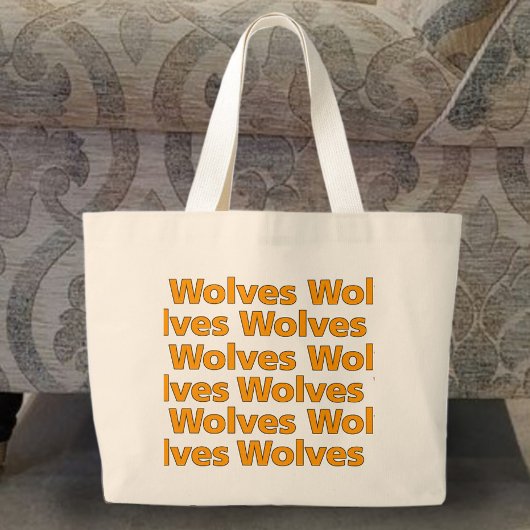 Wolves Jumbo Canvas tas