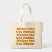 Wolves Jumbo Canvas tas (Voorkant)