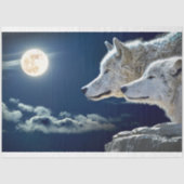 Wolves Midnight Moon Tissuepapier (Voorkant)
