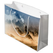 Wolves Moon Fog Natuur Scenery Large Cadeautasje (Achterkant Gekanteld)