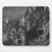 Wolves mousepad muismat (Voorkant)