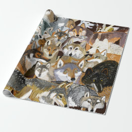 Wolves of the World puzzle Cadeaupapier