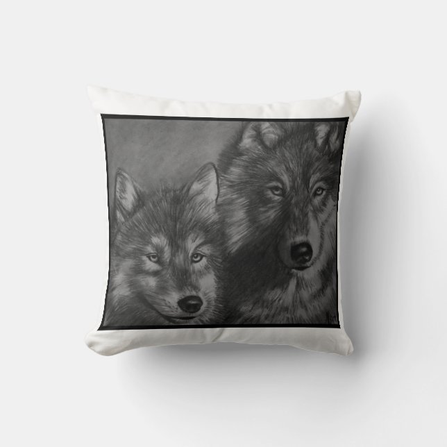 Wolves Pillow Kussen (Voorkant)