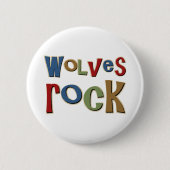 Wolves Rock Ronde Button 5,7 Cm (Voorkant)