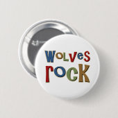 Wolves Rock Ronde Button 5,7 Cm (Voorkant /achterkant)
