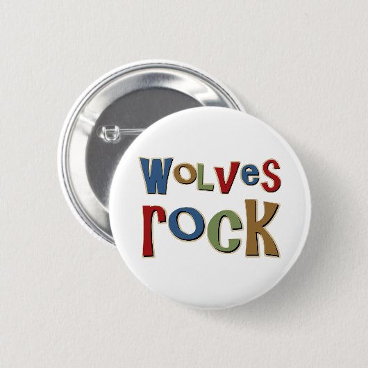 Wolves Rock Ronde Button 5,7 Cm (Voorkant /achterkant)
