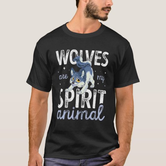 Wolves Spirit Animal Wolf Lover T-shirt (Voorkant)