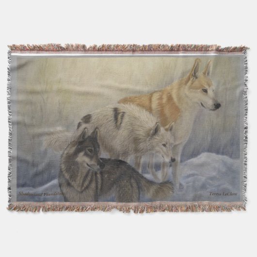 Wolves Throw Blanket Deken (Voorkant)