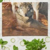 Wolves Trio American MoJo Kitchen Towels Theedoek (Gevouwen)