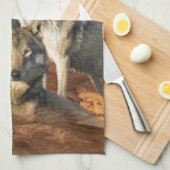 Wolves Trio American MoJo Kitchen Towels Theedoek (Quarter Fold)