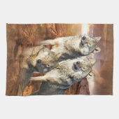Wolves Trio American MoJo Kitchen Towels Theedoek (Horizontaal)