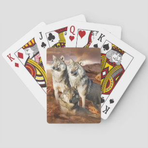 Wolves Trio Bicycle® Playing Cards Pokerkaarten