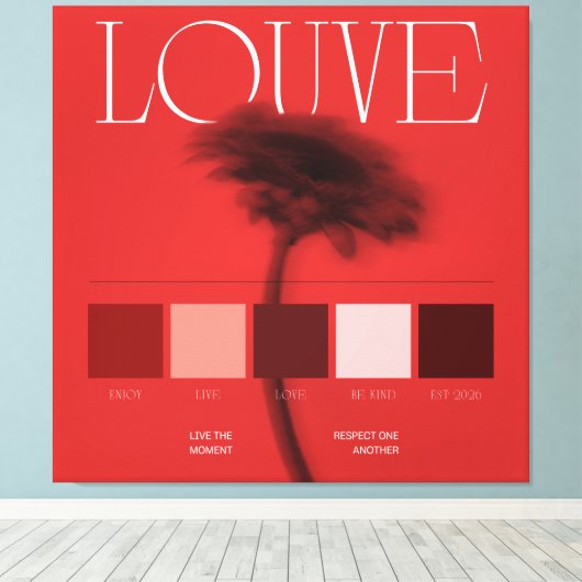 Wolvin Canvas Afdruk (Insitu (Houten vloer))