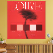 Wolvin Canvas Afdruk (Insitu (Woonkamer))