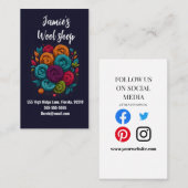 Wolwinkel naaiatelier kinder visitekaartje (Voorkant / Achterkant)