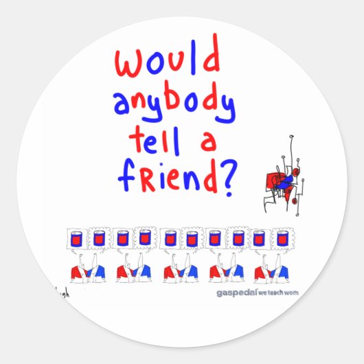 WOM-Sticker Ronde Sticker (Voorkant)