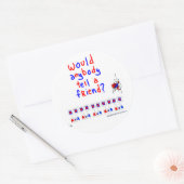 WOM-Sticker Ronde Sticker (Envelop)