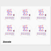 WOM-Sticker Ronde Sticker (Vel)