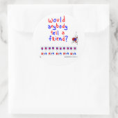 WOM-Sticker Ronde Sticker (Tas)