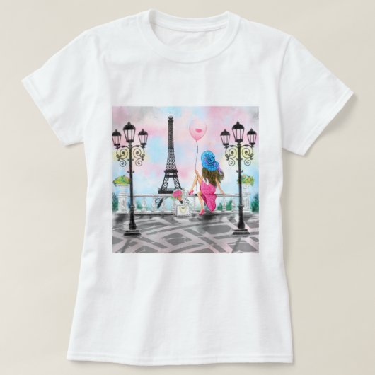 Woma In Paris T-shirt (Design voorkant)