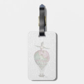 Woman 2 van de luchtballon bagagelabel (Achterkant verticaal)