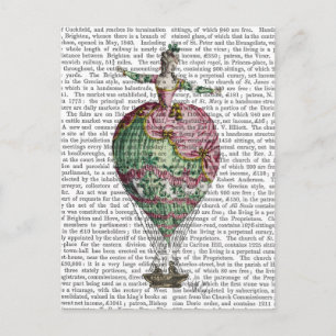 Woman 2 van de luchtballon briefkaart