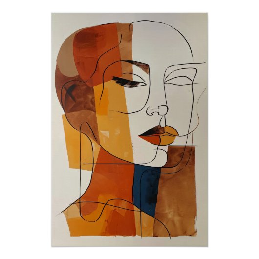 Woman Abstract Perfect Poster (Voorkant)