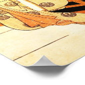  Woman Admiring Plum Blossoms at Night  Poster (Hoek)