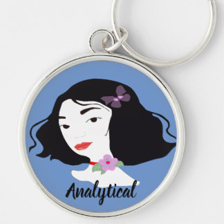 Woman analytical sleutelhanger