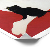 Woman and Black Kitten, Takahashi Shotei Poster (Hoek)