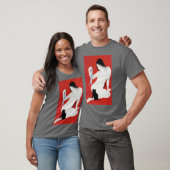 Woman and Black Kitten, Takahashi Shotei T-shirt (Unisex)