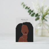 Woman Art African Earring Jewelier Display  Visitekaartje (Staand voorkant)