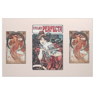 Woman Art Deco Mucha Stof