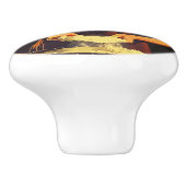 Woman Bake Keramische Knop (Zijkant)